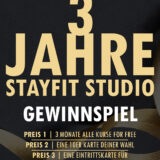 Gewinnspiel zu drei Jahren STAYFIT Studio